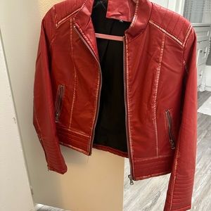 Faux leather jacket